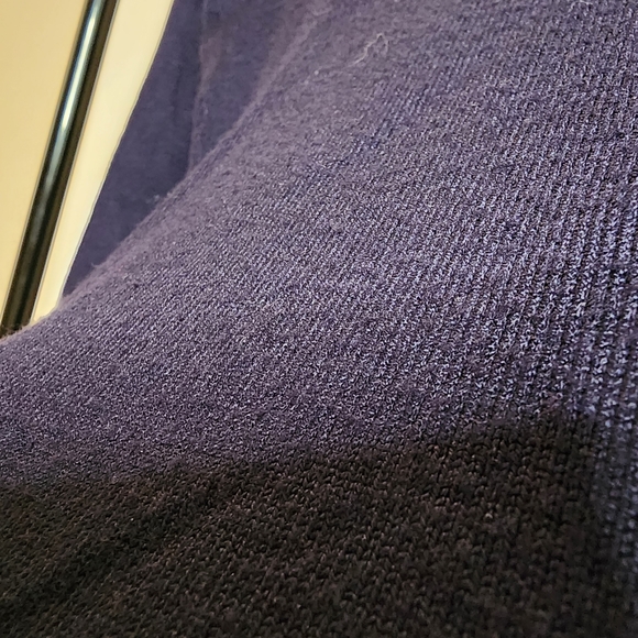 Zara Navy Blue V-neck Viscose Blend - Picture 6 of 7